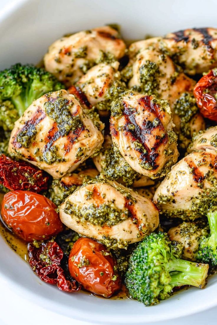 Pesto Chicken and Veggie Skillet 2 1