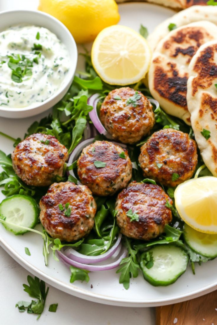 Sheet Pan Greek Meatballs 4