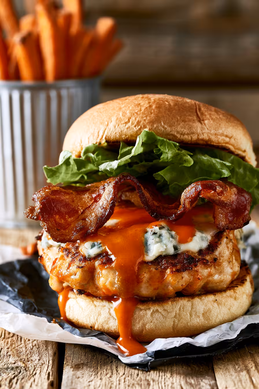 Buffalo Chicken Burgers5