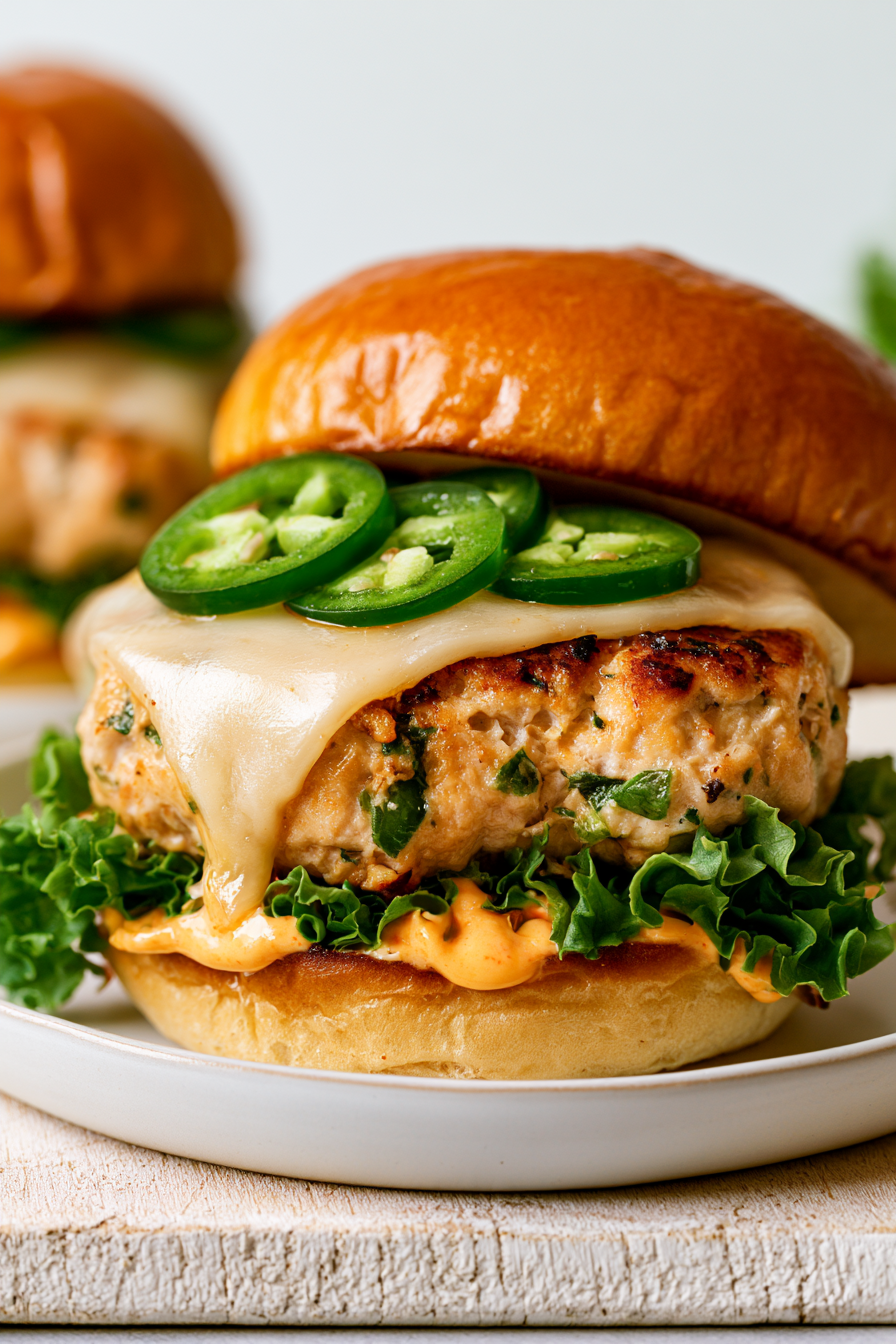 Jalapeño Pepper Jack Turkey Burgers2